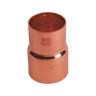 BASE forrasztható réz szűkítő idom, 42 - 35 mm, KB