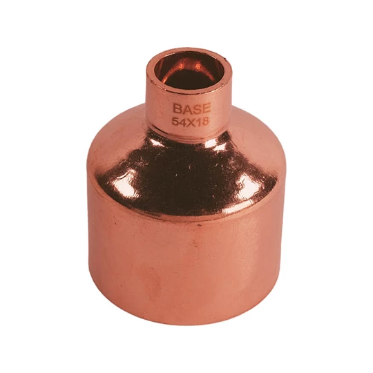 BASE forrasztható réz szűkítő idom, 54 - 18 mm, KB