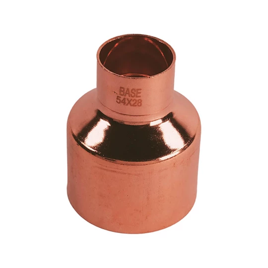 BASE forrasztható réz szűkítő idom, 54 - 28 mm, KB