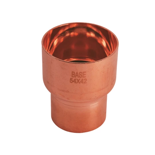 BASE forrasztható réz szűkítő idom, 54 - 42 mm, BB