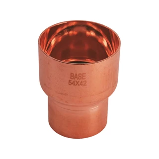 BASE forrasztható réz szűkítő idom, 54 - 42 mm, BB