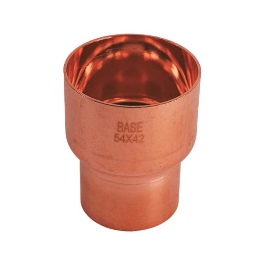BASE forrasztható réz szűkítő idom, 54 - 42 mm, BB