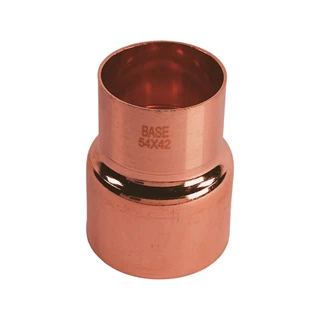 BASE forrasztható réz szűkítő idom, 54 - 42 mm, KB