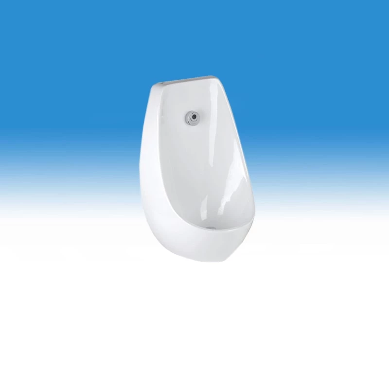 B&K Falra szerelhető porcelán piszoár, hátsó bekötésű, beépített infrás öblítéssel, 6 V DC