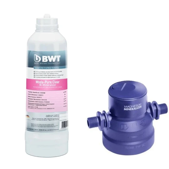BWT Woda-Pure Clear M Mineralizer Magnézium+  vízszűrő és MM vízszűrő fej 3/8"