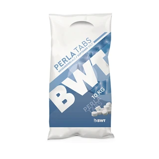 BWT vízkezelő berendezéshez Perla Tabs tablettázott regeneráló só - 10 kg/zsák
