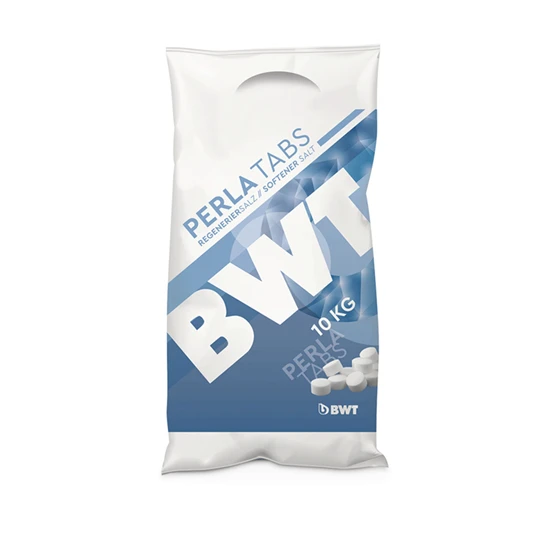 BWT vízkezelő berendezéshez Perla Tabs tablettázott regeneráló só - 10 kg/zsák