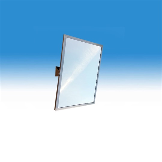 B&K Dönthető tükör, 500x700 mm-es, rozsdamentes kerettel és konzollal, mozgáskorlátozott felhasználók részére