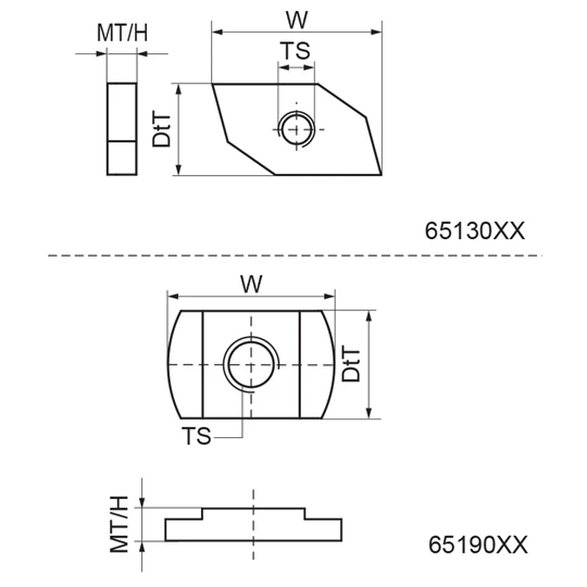 Bis Csúszóanya 651A WM0-35 M10