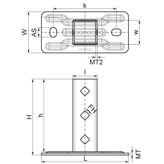 Bis Strut Nehéz fali tartó BUP 21D/41