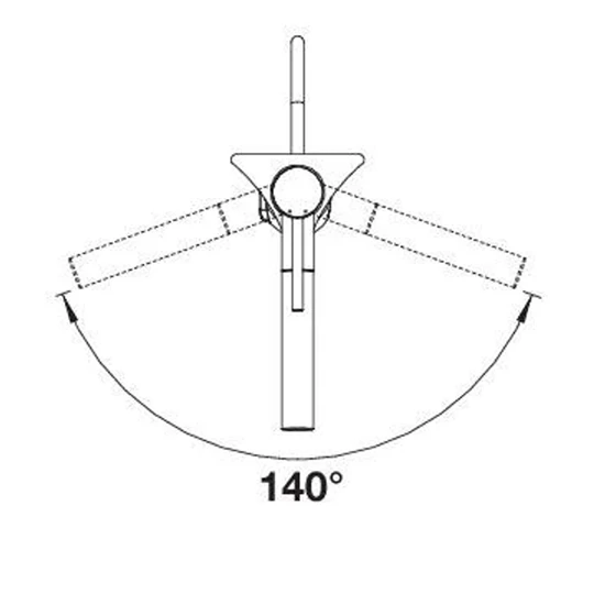 Blanco ALTA-S II csaptelep kihúzható fejjel, fehér, magasnyomású