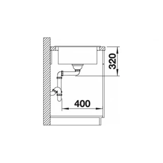 Blanco Elon XL 6S Silgranit mosogatótálca, antracit, excenter nélkül