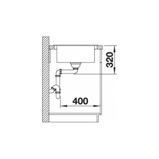 Blanco Elon XL 6S Silgranit mosogatótálca, antracit, excenter nélkül