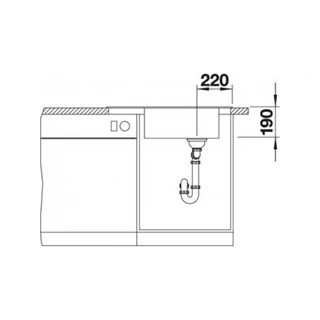 Blanco Elon XL 6S Silgranit mosogatótálca, antracit, excenter nélkül