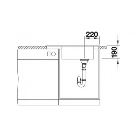 Blanco Elon XL 6S Silgranit mosogatótálca, antracit, excenter nélkül