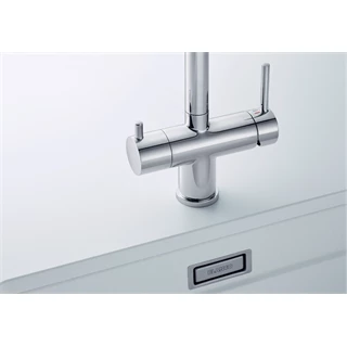Blanco Fontas-S II álló, egykaros, kihúzható fejes mosogató csaptelep 306/272*216mm, szűrt víz funkcióhoz, silgránit fek