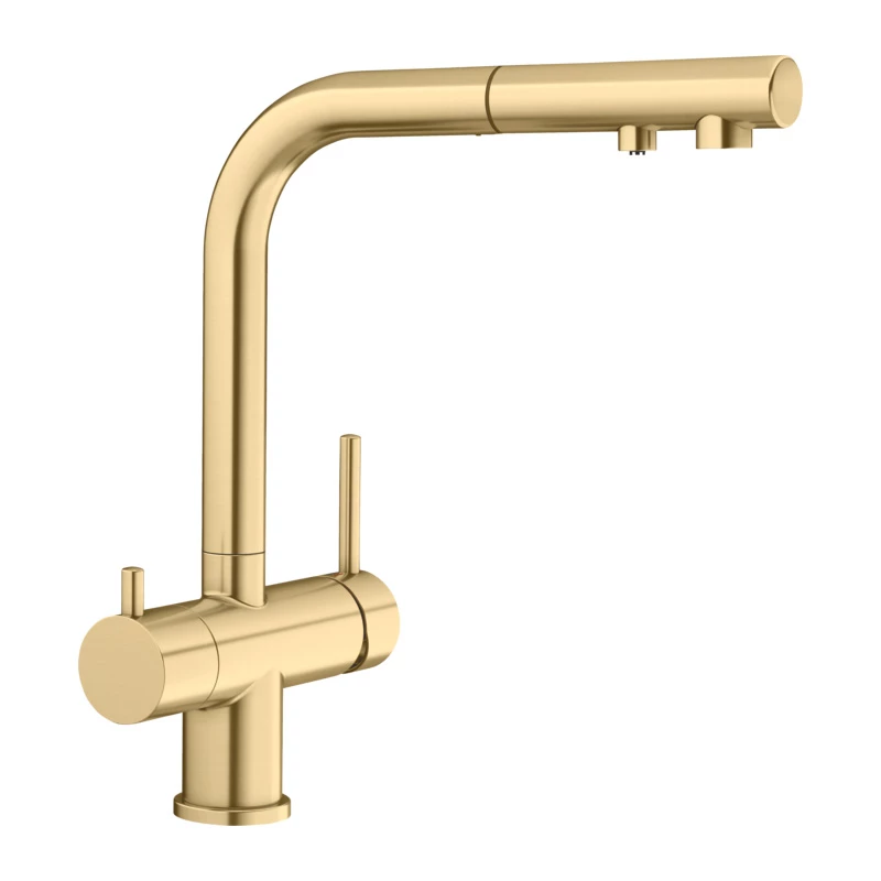 Blanco Fontas-S II csaptelep kihúzható fejjel, satin gold