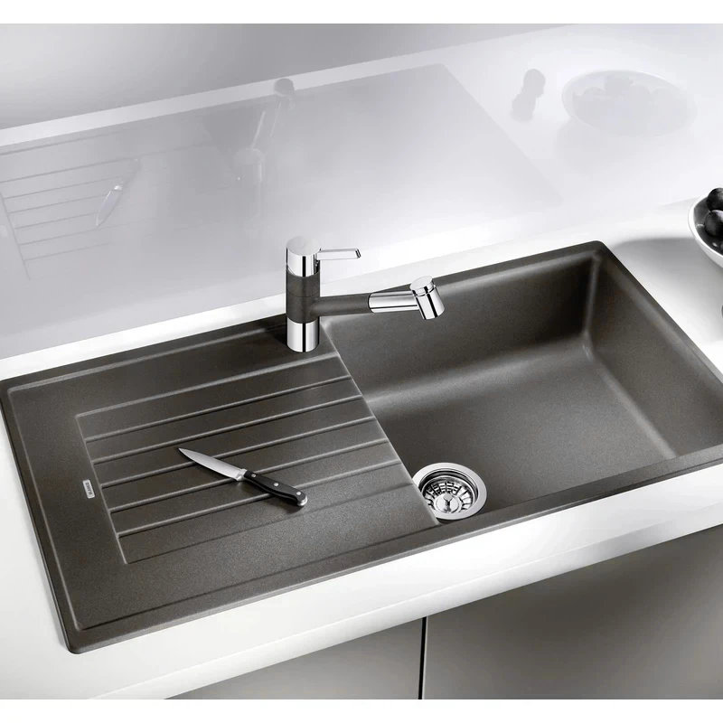 Blanco Zia XL 6 S Silgranit mosogatótálca, vulkánszürke, excenter nélkül