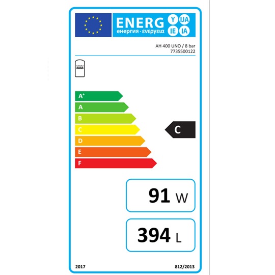 Bosch AH 400 UNO / 8 bar HMV tároló 1 hőcserélővel