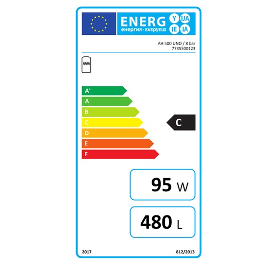 Bosch AH 500 UNO/8bar HMV tároló 1 csőkígyóval