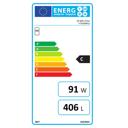 Bosch AP 400 8 baros HMV tároló hőcserélő nélkül