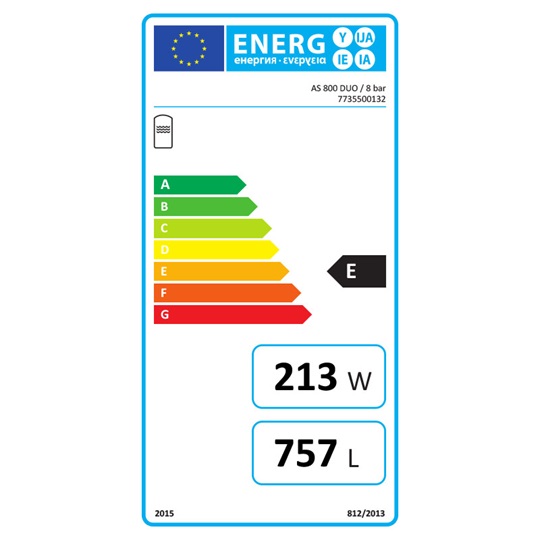 Bosch AS 800.2 DUO / 8 bar HMV tároló 2 hőcserélővel