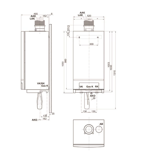 Bosch Condens 5000 W ZBR 70-3 kondenzációs fűtő gázkazán