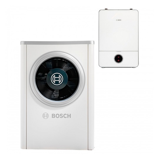 Bosch Compress 7000i AW 17 OR-T+AWE 13-17 monoblokk levegő-víz hőszivattyú