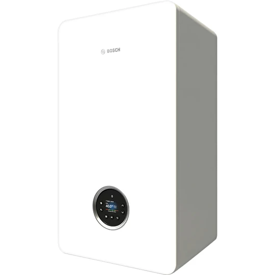 Bosch GC5700iW P-24 fali kondenzációs fűtő gázkazán 24 kW -os teljesítménnyel, beépített váltószeleppel, korrózióálló