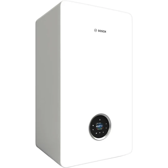 Bosch GC5700iW P-35 fali kondenzációs fűtő gázkazán 35 kW-os teljesítménnyel, beépített váltószeleppel, korrózióálló