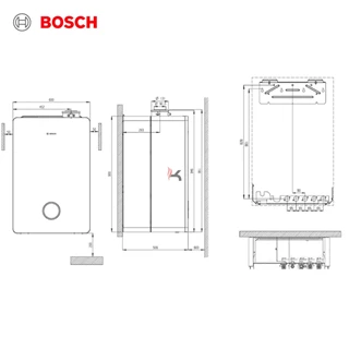 Bosch GC5700i WT 24/42 S23 HMI 700, folyamatos szabályozású kondenzációs fali készülék