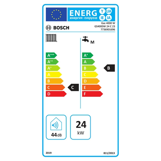 Bosch Gaz Star GS4000W 24 C 23 fali kéményes kombi gázkazán 24 kW