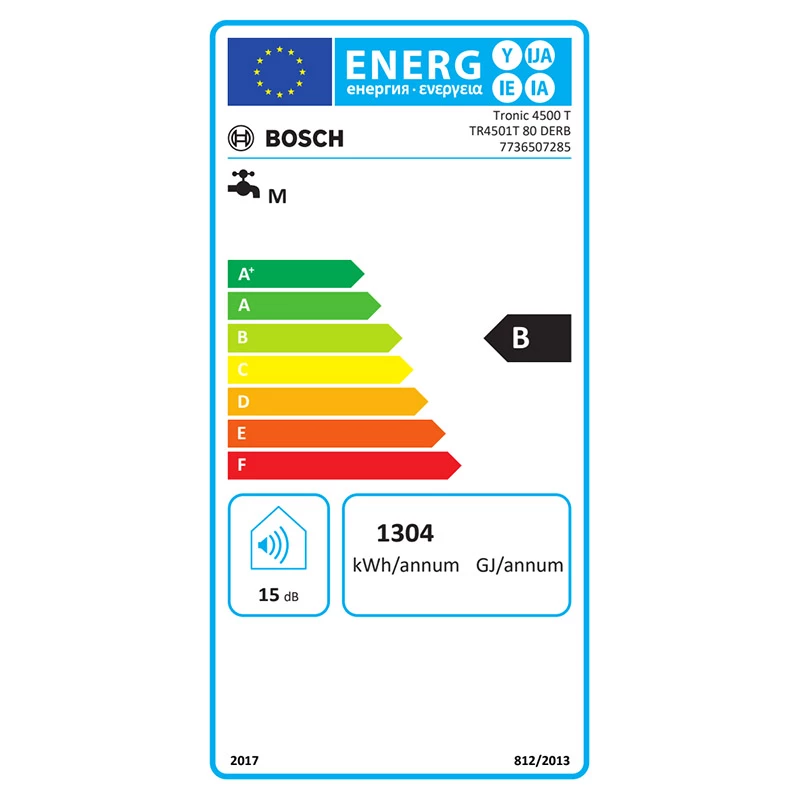 Bosch TR 4501T 80 EBP lapos villanybojler, 65 literes