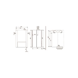Bosch Condens 5000 WT ZWSB 30-4E fali beépített tárolós kondenzációs gázkazán 