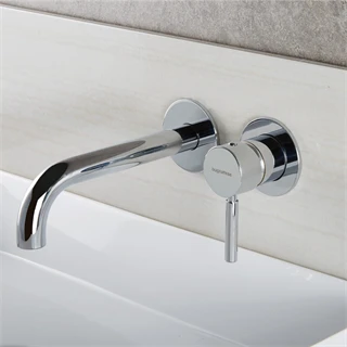 Bugnatese Kobuk falsík alatti mosdó csaptelep 220mm-es beömlővel, látható rész, króm felület