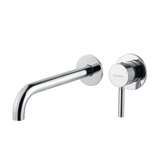 Bugnatese Kobuk falsík alatti mosdó csaptelep 220mm-es beömlővel, látható rész, króm felület