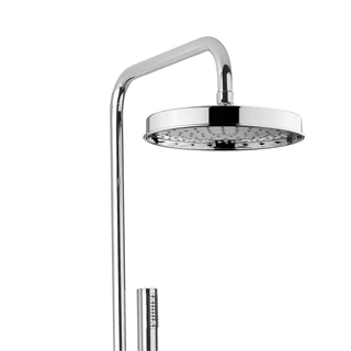 Bugnatese Rodos zuhanyrendszer, 200mm-es esőztetővel, kézizuhannyal, króm színű