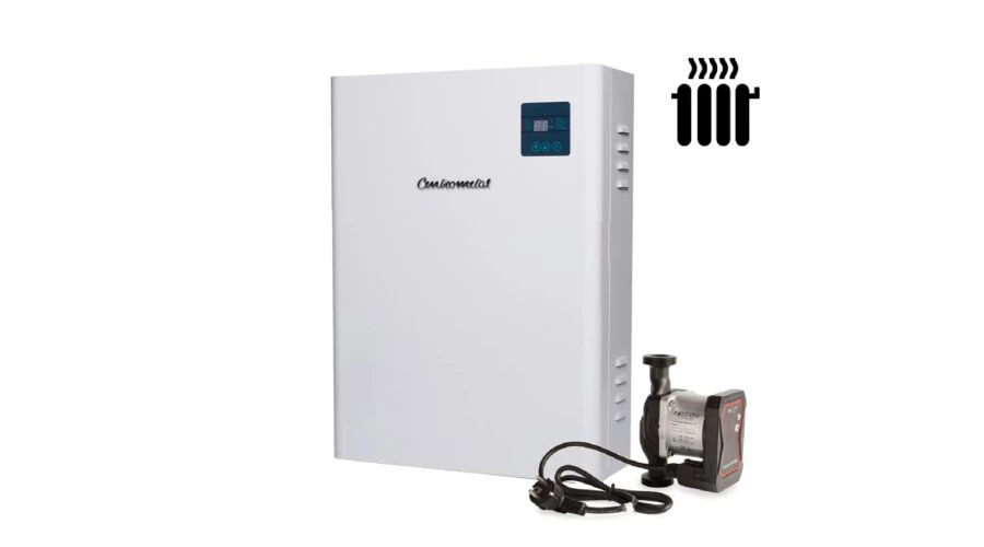 Centrometal El-Cm eBasic 12 kW elektromos kazán központi fűtéshez FALCON HECPHD 25-6-180 keringető szivattyúval