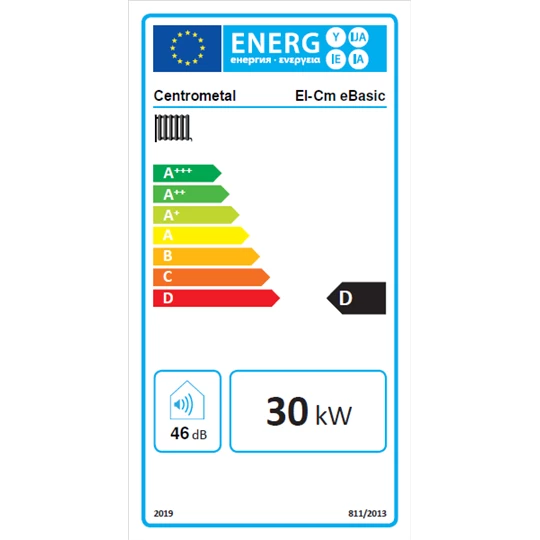 Centrometal El-Cm eBasic 30 kW elektromos kazán központi fűtéshez FALCON HECPHD 25-8-180 keringető szivattyúval