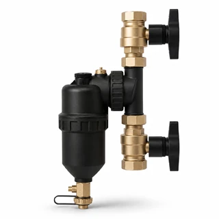 Computherm DS5-20B 3/4"-os csatlakozású mágneses iszapleválasztó fekete tankú