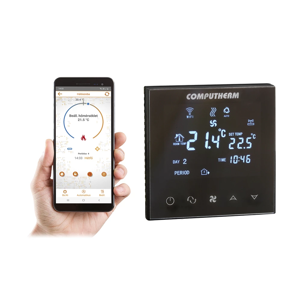 Computherm E300FC Wi-Fi fan-coil termosztát 2- és 4-csöves rendszerekhez - COME005
