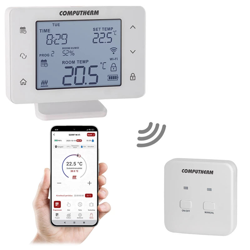 Computherm Q20RF Wi-Fi Wi-Fi termosztát - COMQ035