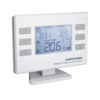 Computherm Q72RF (TRV) vez. nélküli prog. szobatermosztát állítómű vezérlésére