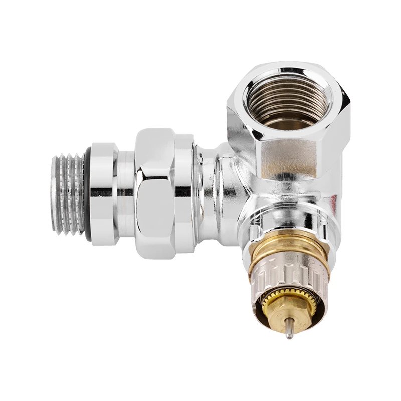 Danfoss RA-NCX 1/2" króm termosztatikus radiátorszelep, térsarok, balos