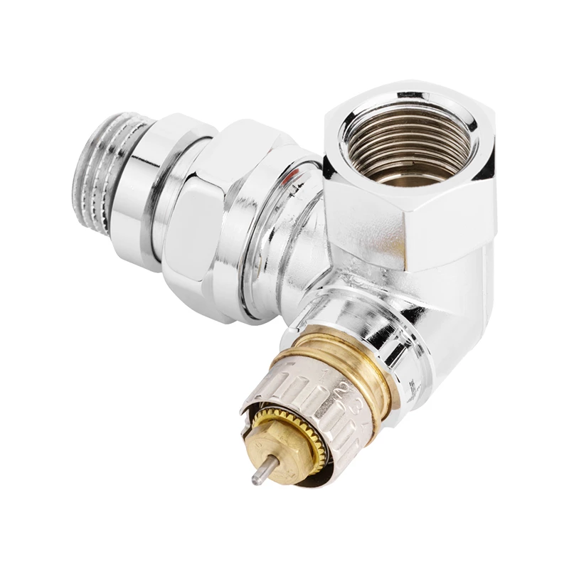 Danfoss RA-NCX 1/2" króm termosztatikus radiátorszelep, térsarok, balos