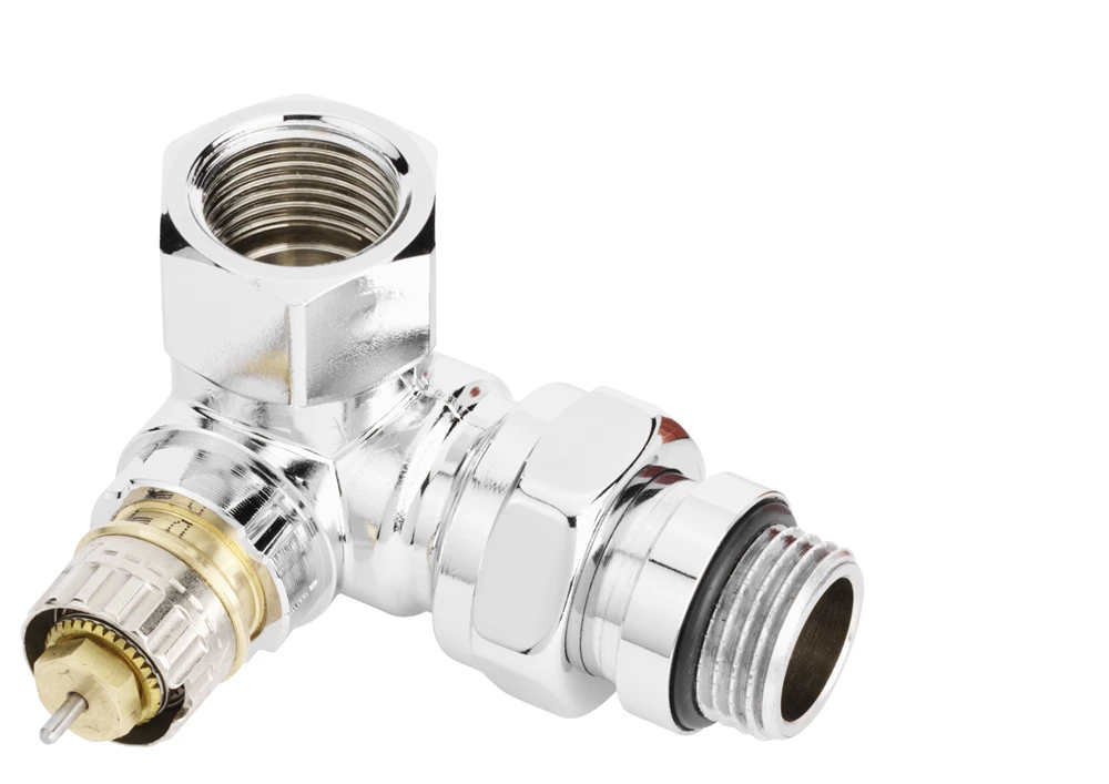 Danfoss RA-NCX 1/2" króm termosztatikus szelep, térsarok, jobbos
