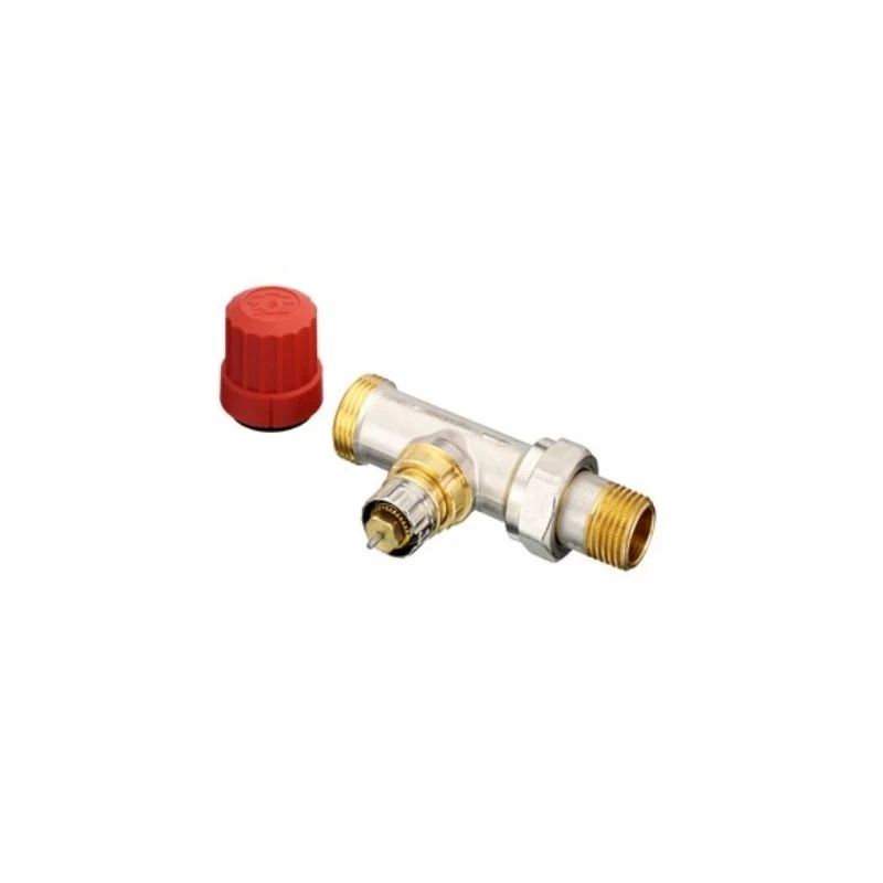Danfoss RA-N 1/2" kvs=0,04-0,73 állítható kapacitású szelep, egyenes kivitel, 3/4"KM