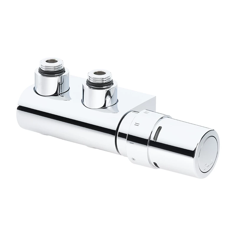 Danfoss VHX-Duo, sarok radiátorszelep készlet, RAX érzékelővel króm G1/2