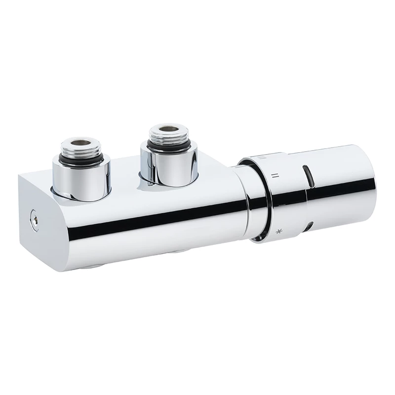 Danfoss VHX-Duo, sarok radiátorszelep készlet, RAX érzékelővel króm G1/2