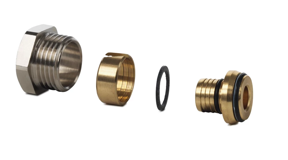 Danfoss szorító csavarzat R1/2" belső menetes szelephez 16x2 mm alubetétes csőh.